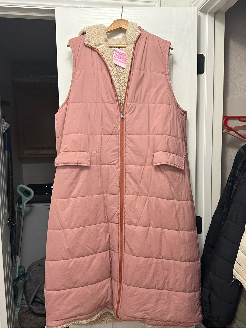 NEW Women’s Boutique Long Sherpa Vest